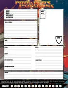Prowlers & Paragons Hero Sheets cover