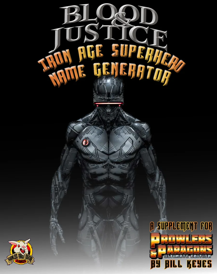 Iron Age Superhero Random Name Generator cover